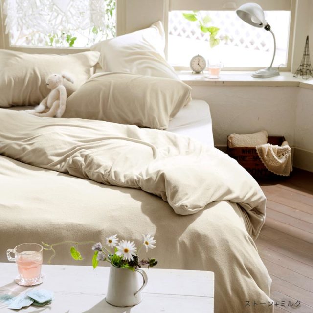 タオル素材の掛け布団カバー エアリーパイル コットン100%の肌触り【Fab the Home】
