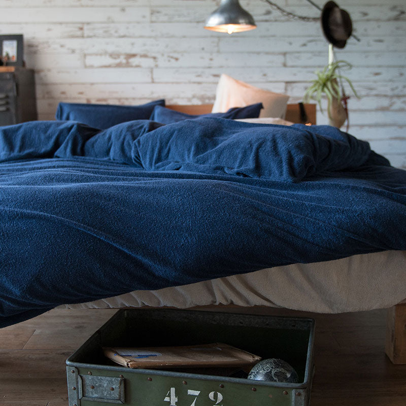 タオル素材の掛け布団カバー エアリーパイル コットン100%の肌触り【Fab the Home】