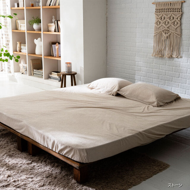 タオル素材のボックスシーツ ワイドキング エアリーパイル コットン100%の肌触り【Fab the Home】