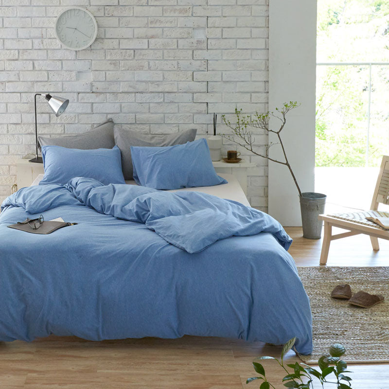 ふんわりなめらかニットの掛け布団カバー プレインニット ほどよいストレッチ性と肌触り【Fab the Home】