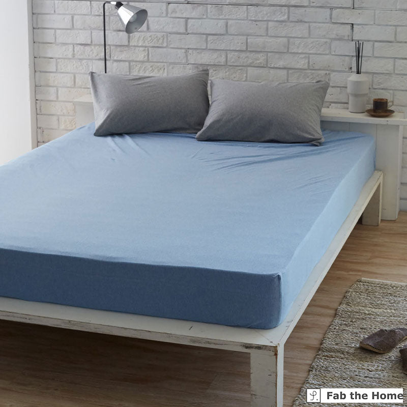 ふんわりなめらかニットのボックスシーツ プレインニット ほどよいストレッチ性と肌触り【Fab the Home】