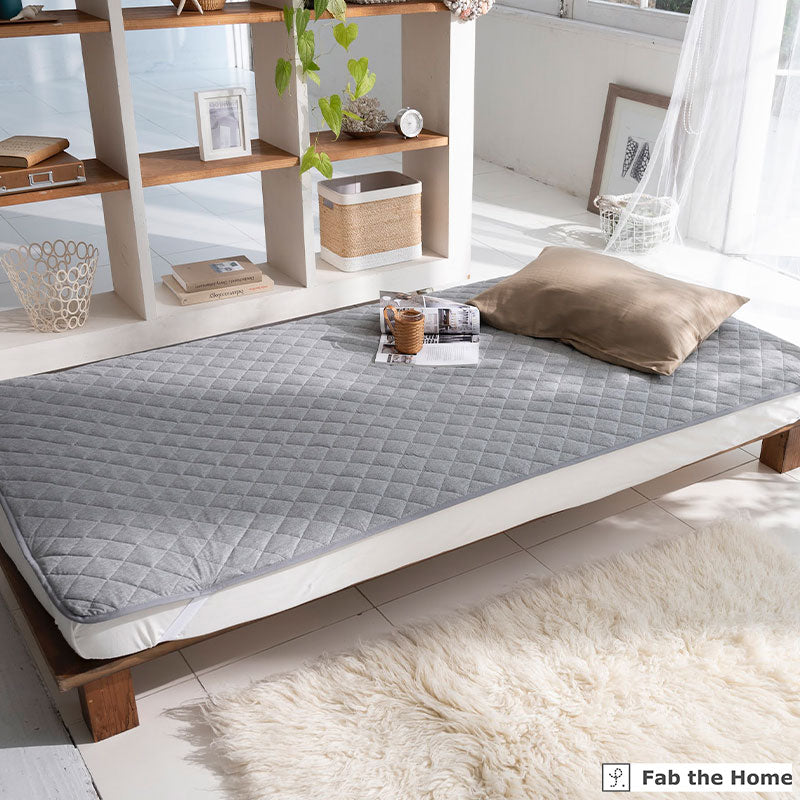 ふんわりなめらかニットの敷きパッド プレインニット ほどよいストレッチ性と肌触り【Fab the Home】