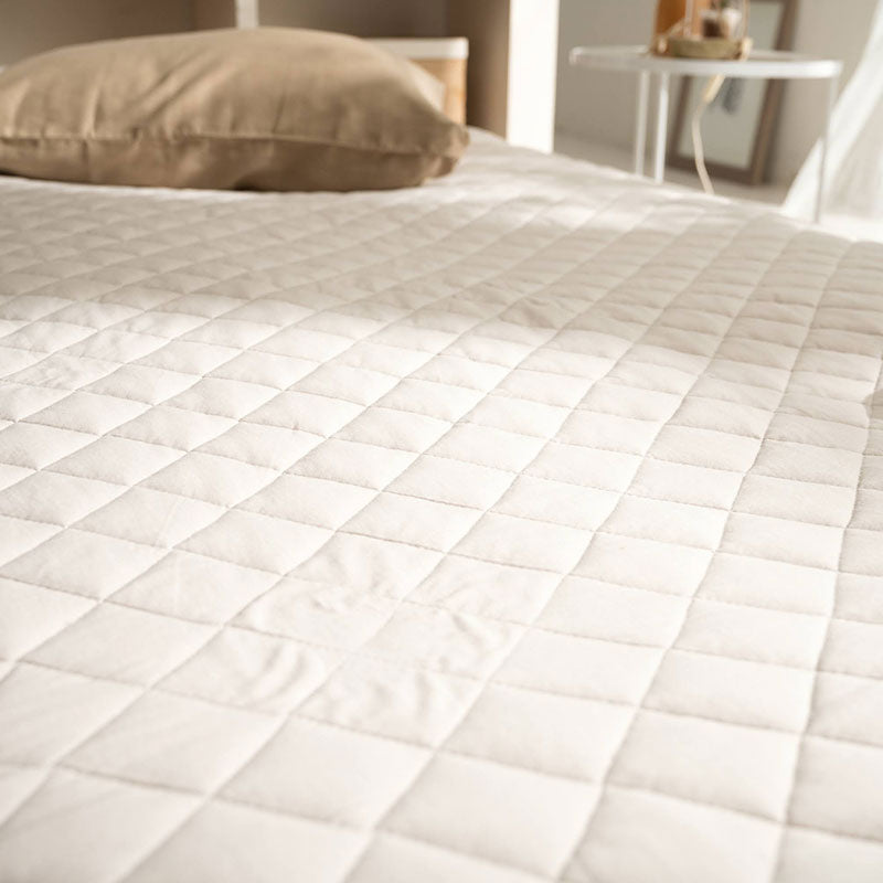 ふんわりなめらかニットの敷きパッド プレインニット ほどよいストレッチ性と肌触り【Fab the Home】