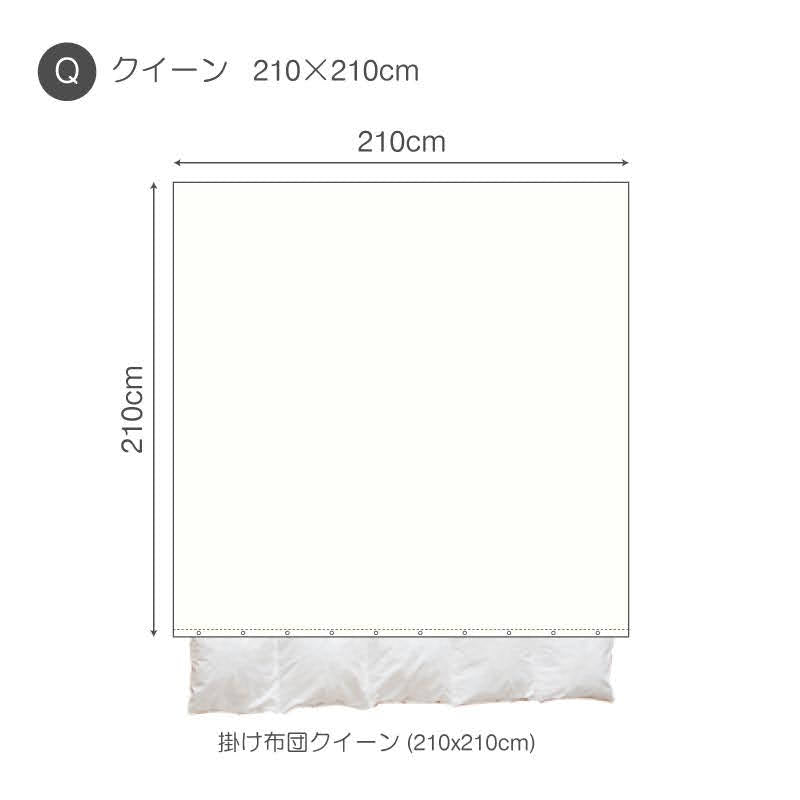 ホテル品質のコットン掛け布団カバー ファインコットン エジプト産超長綿でワンランク上の肌触り【Fab the Home】