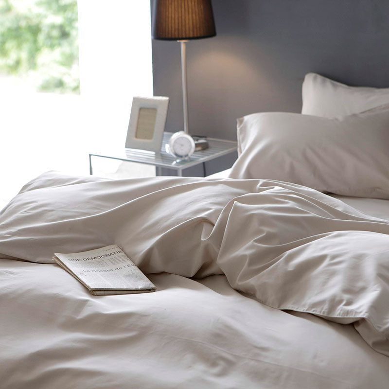 ホテル品質のコットン掛け布団カバー ファインコットン エジプト産超長綿でワンランク上の肌触り【Fab the Home】