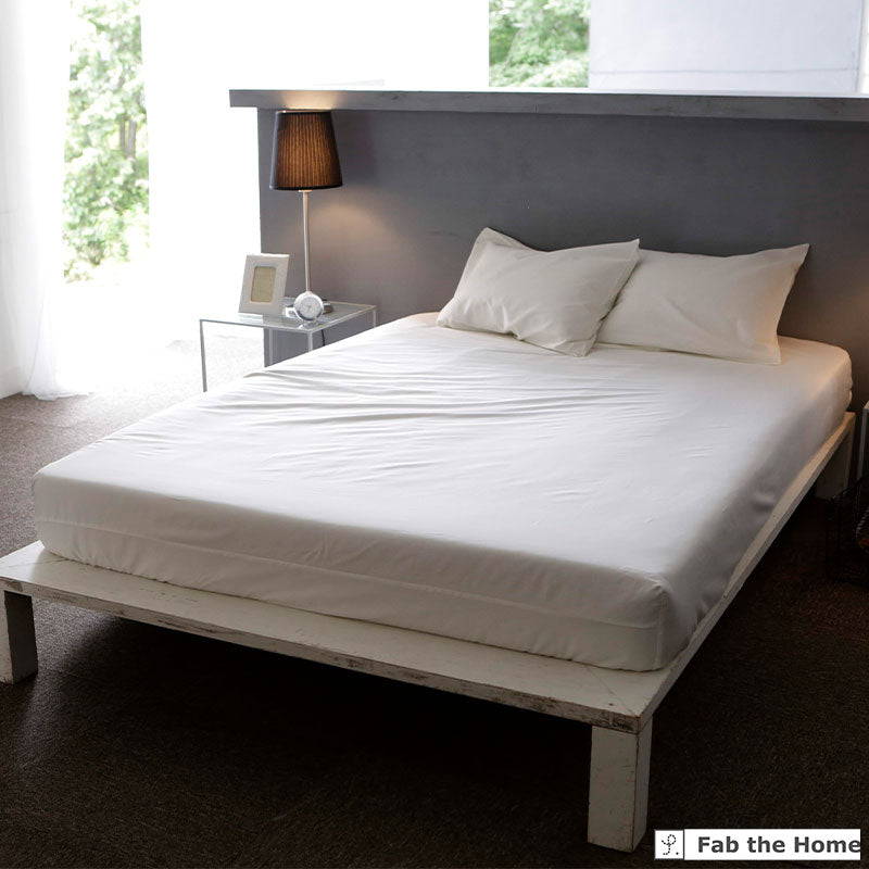 ホテル品質のコットンボックスシーツ ファインコットン エジプト産超長綿でワンランク上の肌触り【Fab the Home】