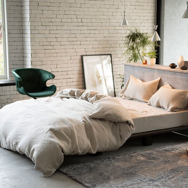 上質なリネン麻の掛け布団カバー ファインリネン【Fab the Home】