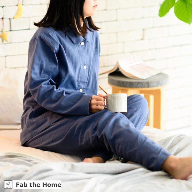 サラッとして快適なガーゼパジャマ レディース ダブルガーゼ【Fab the Home】