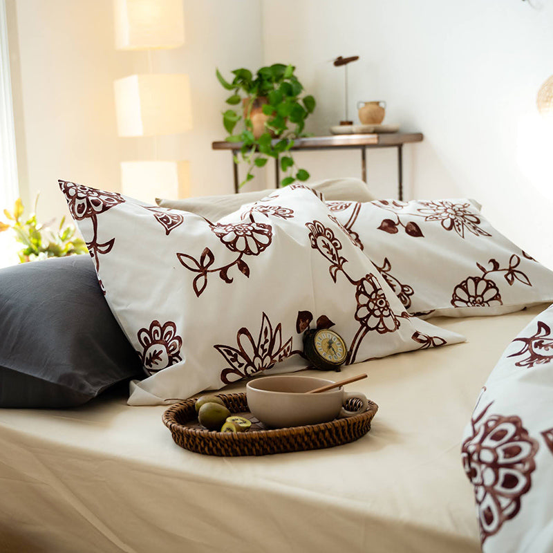 更紗のような東洋の繊細さを持つエイジア エイジア ピローケース 2枚セット【Fab the Home】