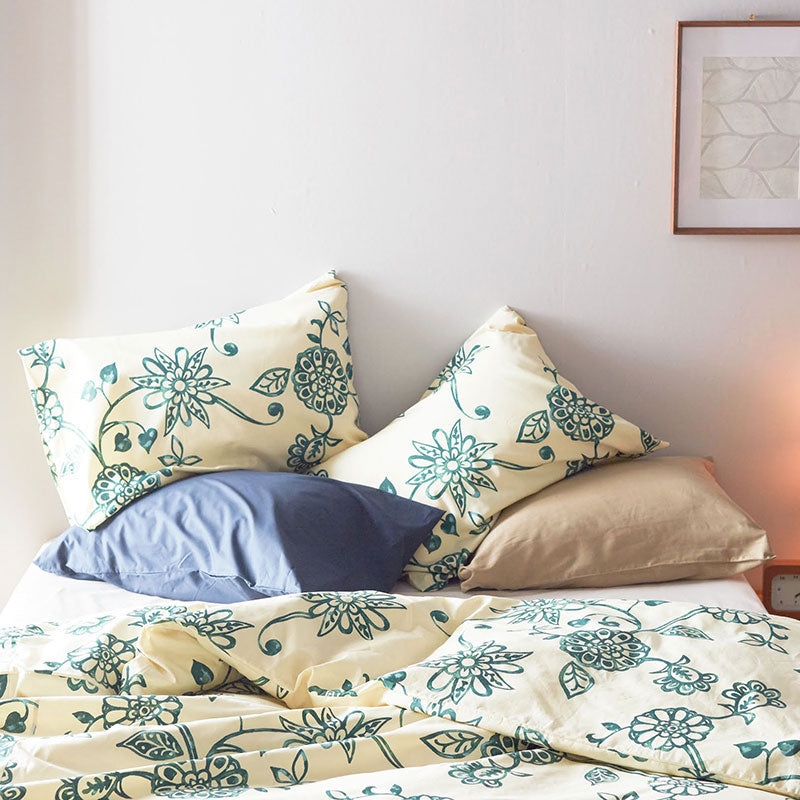 更紗のような東洋の繊細さを持つエイジア エイジア ピローケース 2枚セット【Fab the Home】