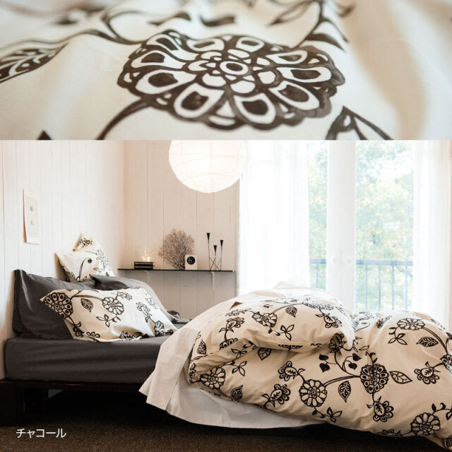 更紗のような東洋の繊細さを持つエイジア コンフォーターカバー 掛け布団カバー クィーン【Fab the Home】