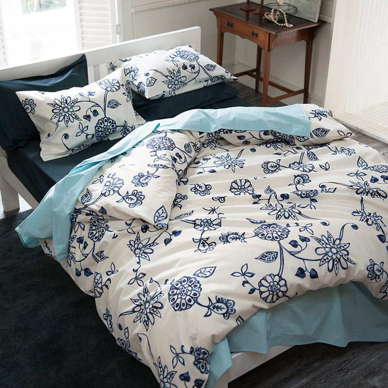 更紗のような東洋の繊細さを持つエイジア エイジア 掛け布団カバー コンフォーターカバー【Fab the Home】