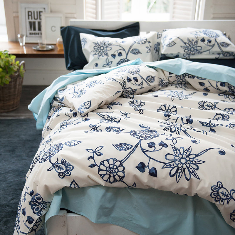 更紗のような東洋の繊細さを持つエイジア エイジア 掛け布団カバー コンフォーターカバー【Fab the Home】