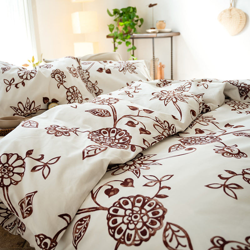 更紗のような東洋の繊細さを持つエイジア エイジア 掛け布団カバー コンフォーターカバー【Fab the Home】