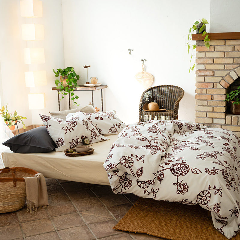 更紗のような東洋の繊細さを持つエイジア エイジア 掛け布団カバー コンフォーターカバー【Fab the Home】