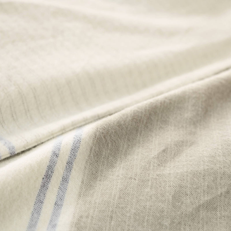 シンプルな先染めファブリックをふんわり起毛させたあたたか肌ざわり レヴィ コンフォーターカバー【Fab the Home】