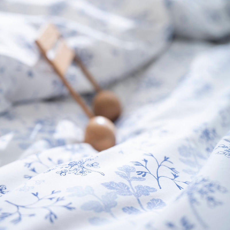 繊細なタッチのフラワープリント ハーベスト コンフォーターカバー【Fab the Home】