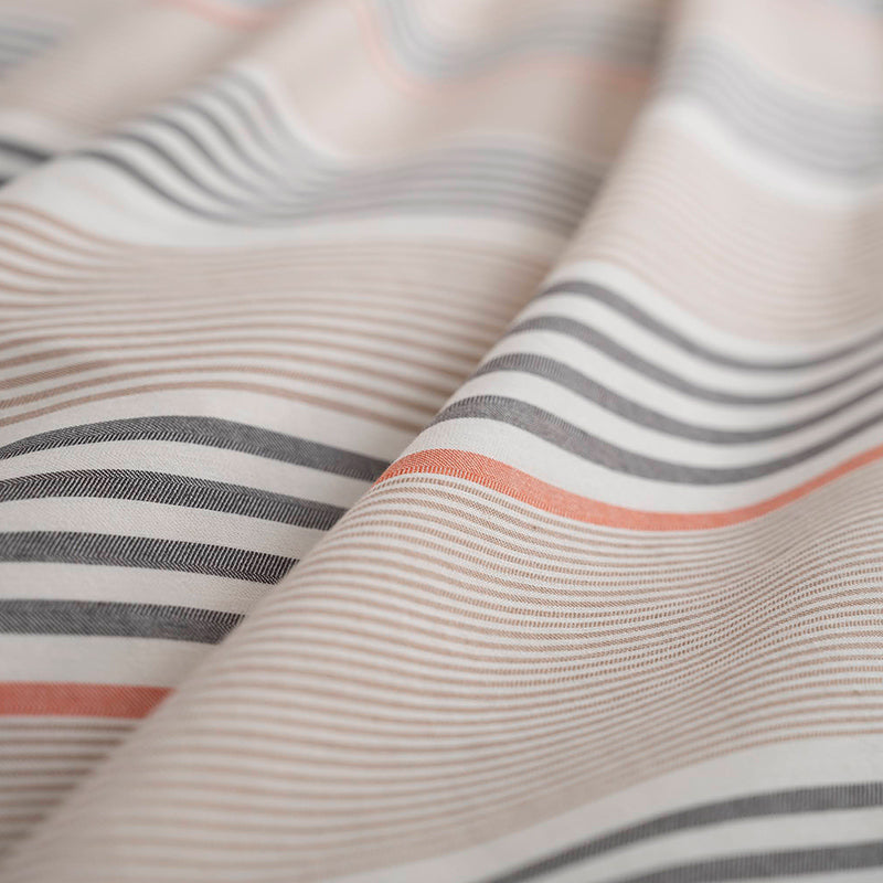 大地の力強さを感じるヘリンボーンストライプ テラ コンフォーターカバー【Fab the Home】