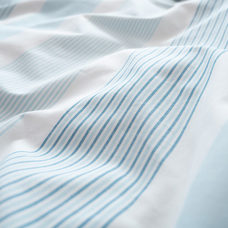 爽やかな先染めオックスストライプ トランス コンフォーターカバー【Fab the Home】