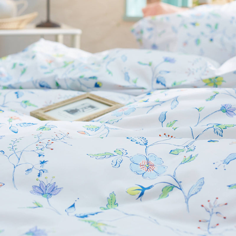 英国調の更紗風プリント リザ ピローケース 2枚セット【Fab the Home】