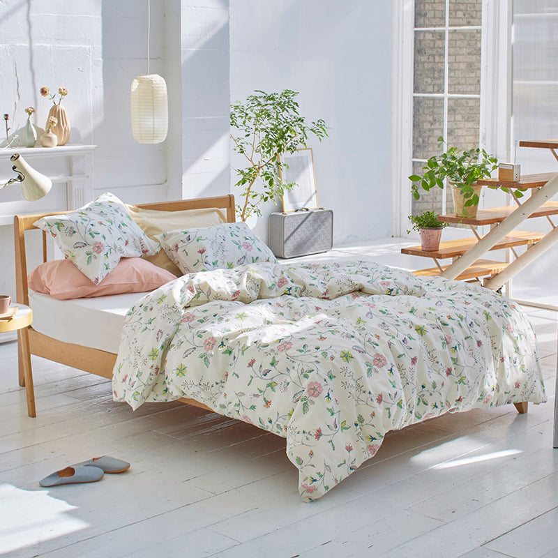 英国調の更紗風プリント リザ コンフォーターカバー【Fab the Home】