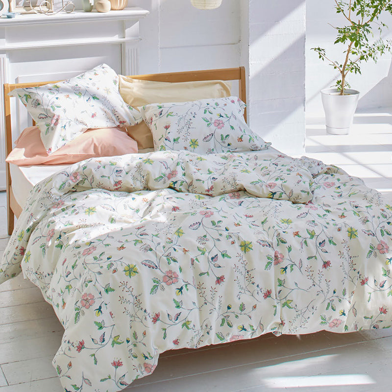 英国調の更紗風プリント リザ コンフォーターカバー【Fab the Home】