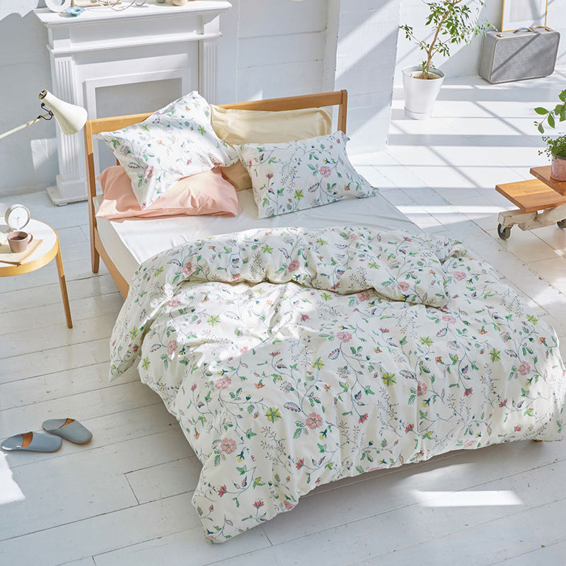 英国調の更紗風プリント リザ コンフォーターカバー【Fab the Home】