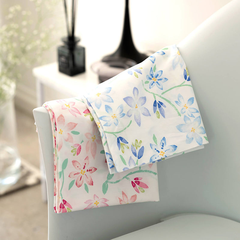 ほんわか淡いフラワープリント ピュアリー コンフォーターカバー【Fab the Home】