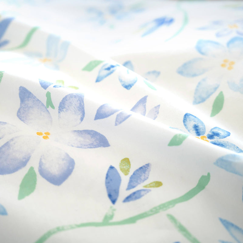 ほんわか淡いフラワープリント ピュアリー コンフォーターカバー【Fab the Home】