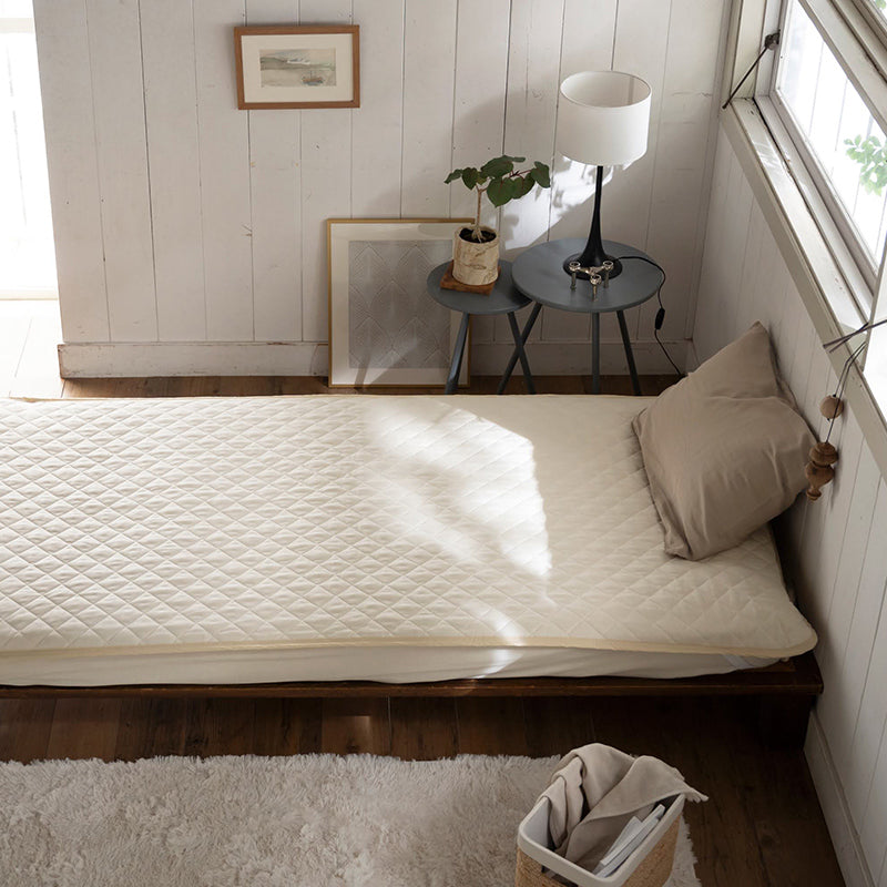 サラッとして快適なガーゼ敷きパッド ダブルガーゼ 敷きパッド なめらかな風合いが心地よい【Fab the Home】