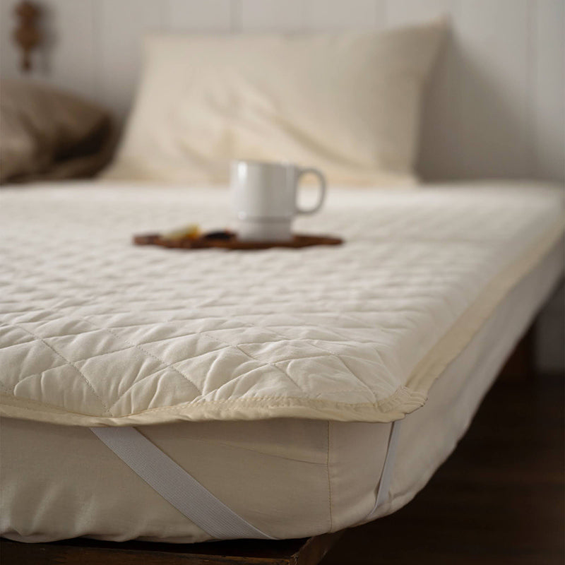サラッとして快適なガーゼ敷きパッド ダブルガーゼ 敷きパッド なめらかな風合いが心地よい【Fab the Home】