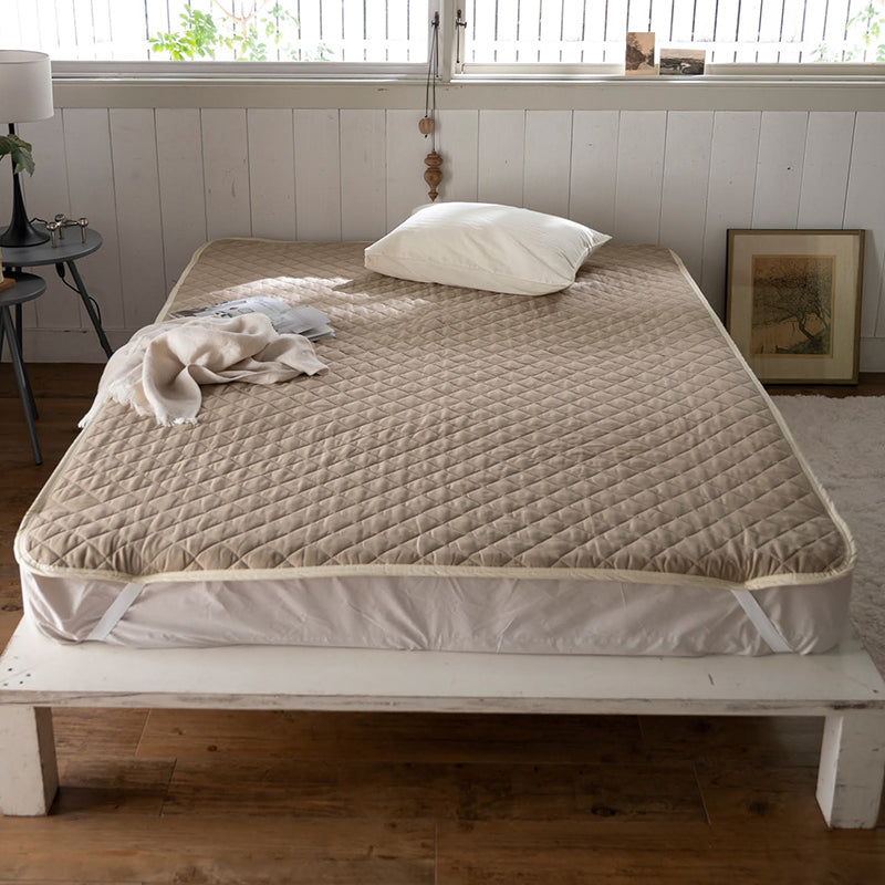 サラッとして快適なガーゼ敷きパッド ダブルガーゼ 敷きパッド なめらかな風合いが心地よい【Fab the Home】