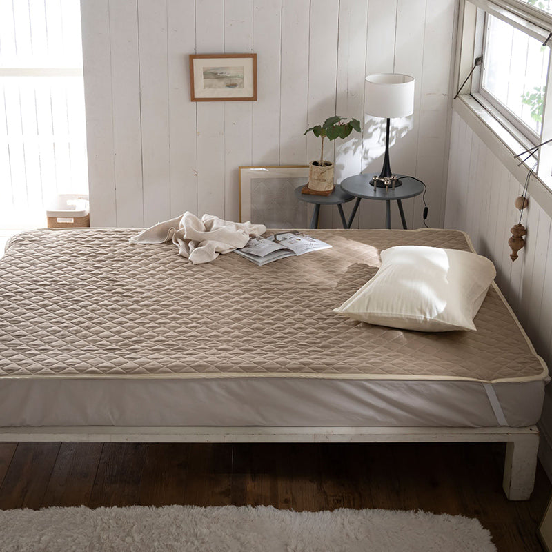 サラッとして快適なガーゼ敷きパッド ダブルガーゼ 敷きパッド なめらかな風合いが心地よい【Fab the Home】