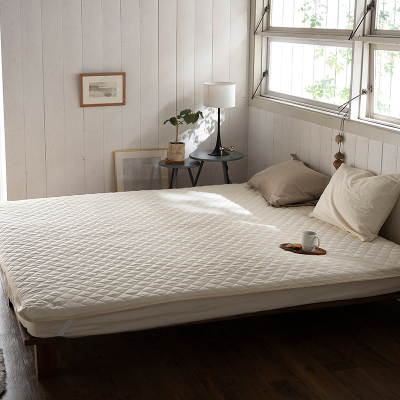 サラッとして快適なガーゼ敷きパッド ダブルガーゼ 敷きパッド ワイドキング【Fab the Home】