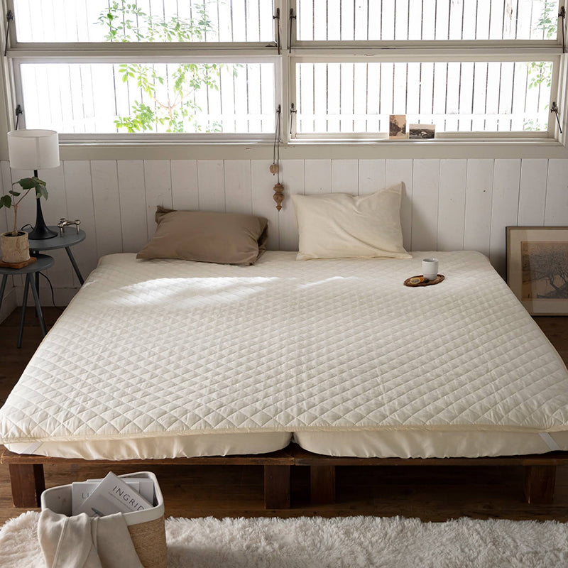 サラッとして快適なガーゼ敷きパッド ダブルガーゼ 敷きパッド ワイドキング【Fab the Home】