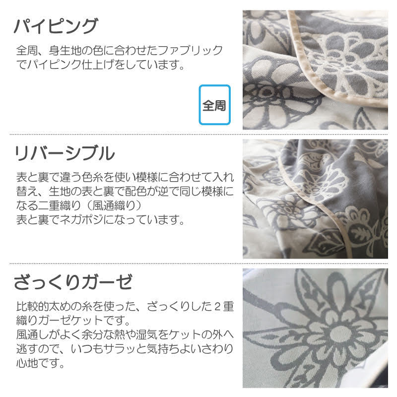 更紗のような東洋の繊細さを持つエイジア ガーゼケット【Fab the Home】