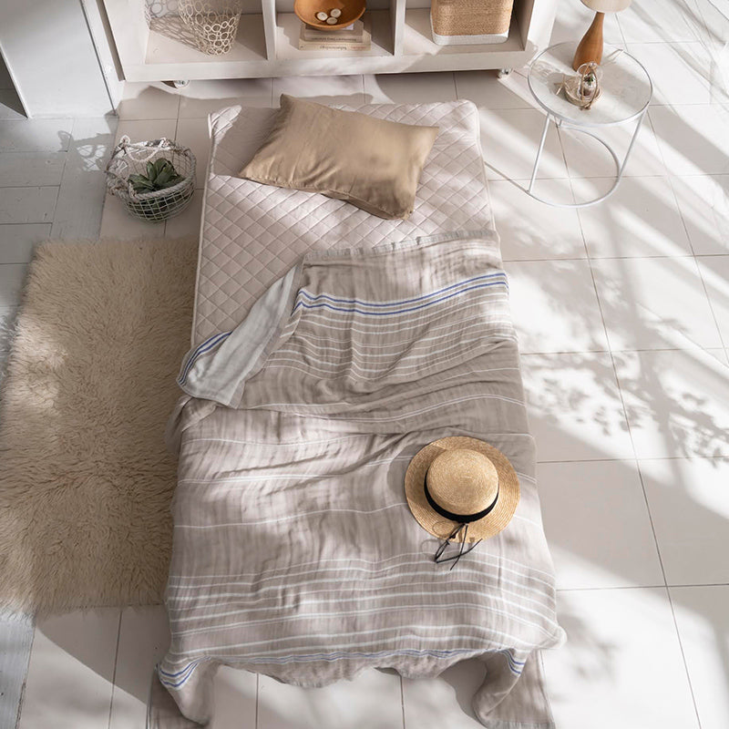 ふんわり空気をふくむサラリと爽やかな6重ガーゼケット コスタ【Fab the Home】