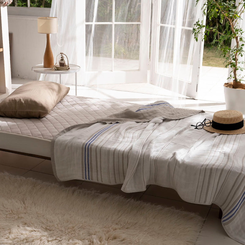 ふんわり空気をふくむサラリと爽やかな6重ガーゼケット コスタ【Fab the Home】