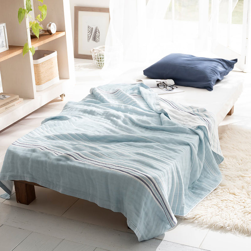 ふんわり空気をふくむサラリと爽やかな6重ガーゼケット コスタ【Fab the Home】