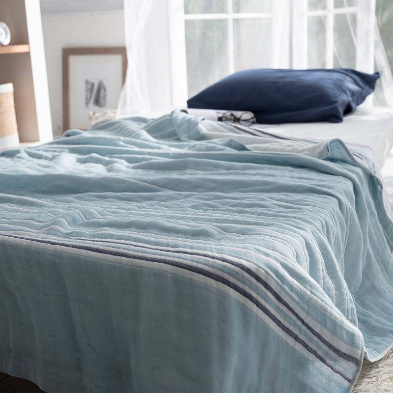 ふんわり空気をふくむサラリと爽やかな6重ガーゼケット コスタ【Fab the Home】