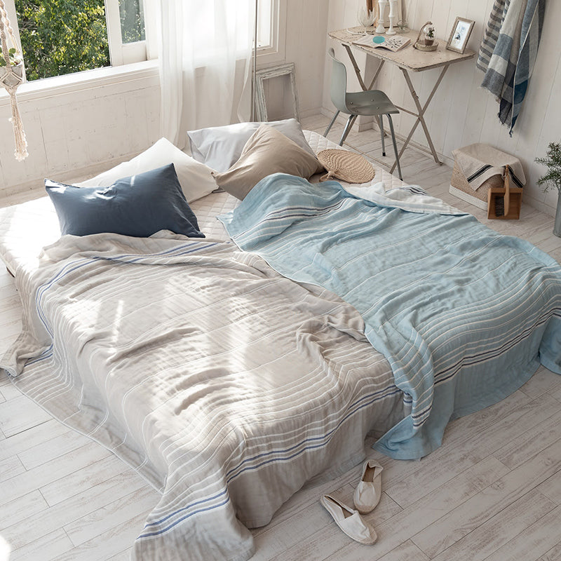 ふんわり空気をふくむサラリと爽やかな6重ガーゼケット コスタ【Fab the Home】