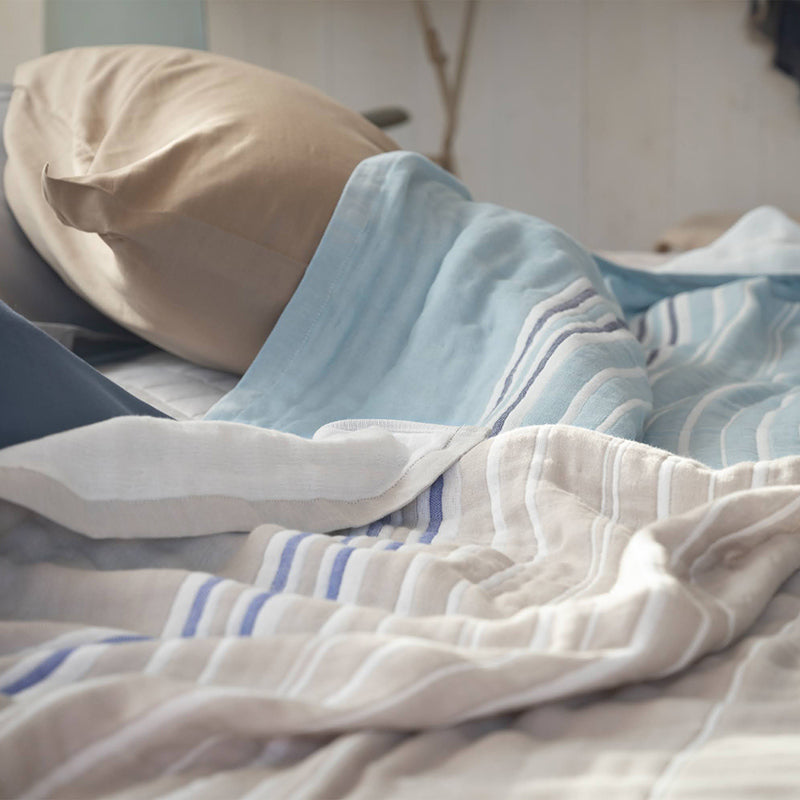 ふんわり空気をふくむサラリと爽やかな6重ガーゼケット コスタ【Fab the Home】