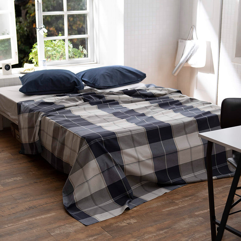 シックなブロックチェック アクロス マルチカバー【Fab the Home】