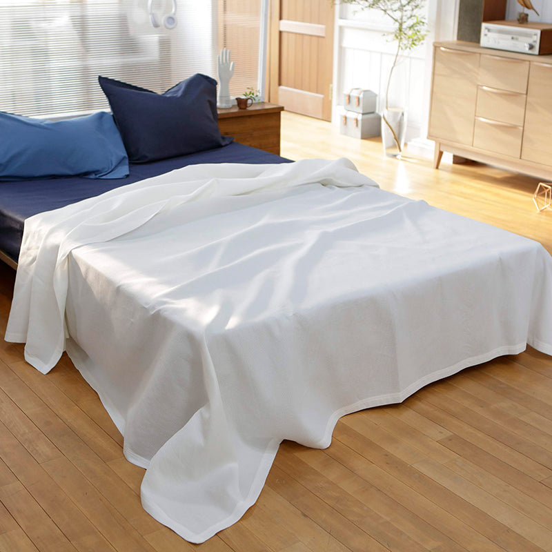 凹凸織りでデコボコ表面のハニカム マルチカバー 吸湿・発散性でサラサラ【Fab the Home】