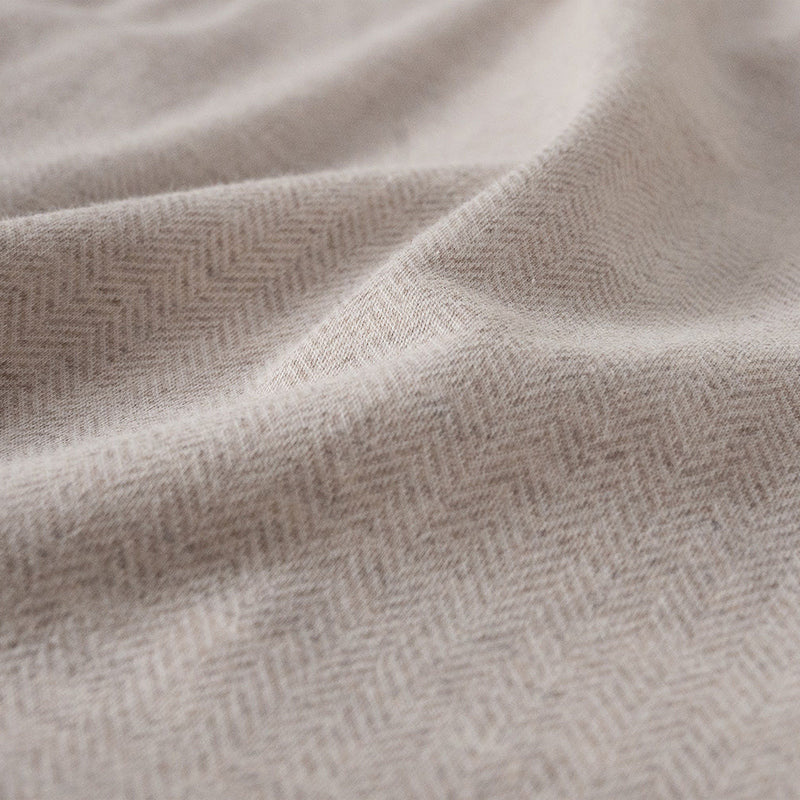 ふんわり杢糸ジャカード ヘリンボーンニット マルチカバー【Fab the Home】