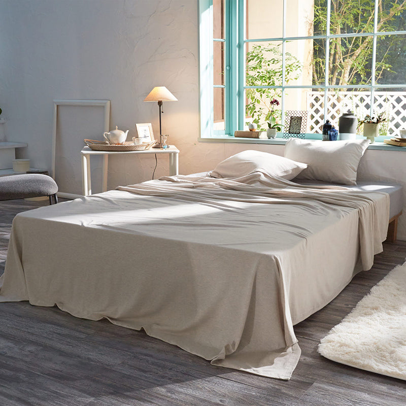 ふんわり杢糸ジャカード ヘリンボーンニット マルチカバー【Fab the Home】