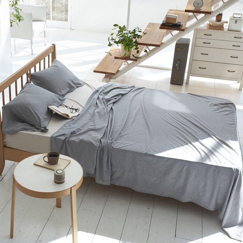 ふんわり杢糸ジャカード ヘリンボーンニット マルチカバー【Fab the Home】