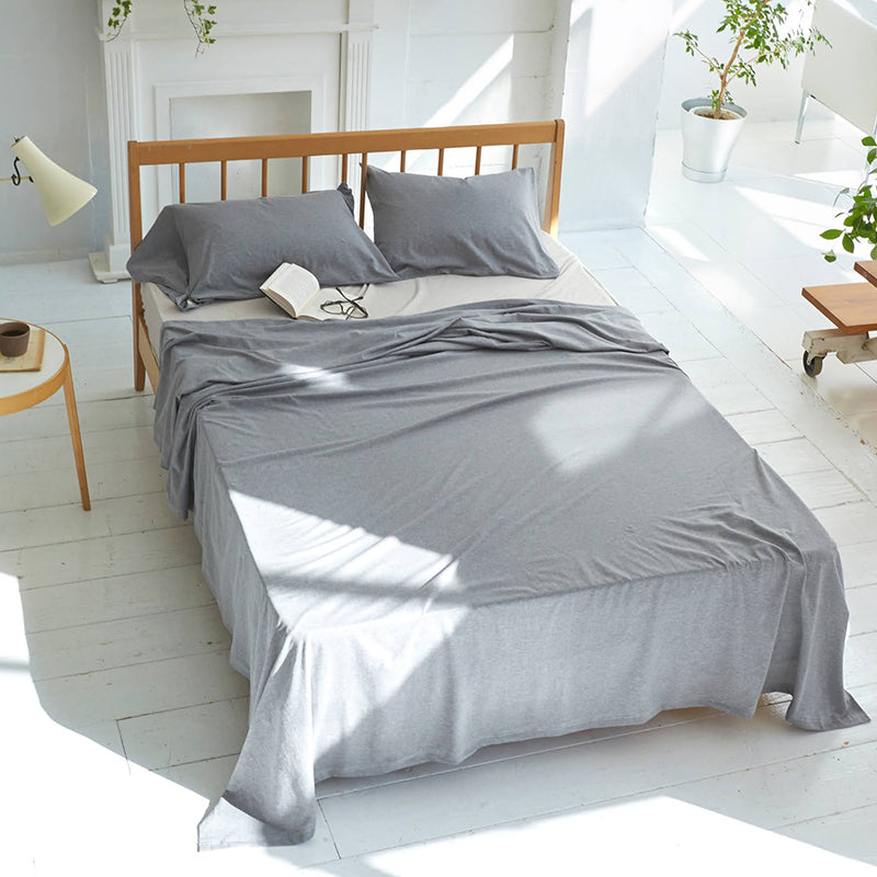 ふんわり杢糸ジャカード ヘリンボーンニット マルチカバー【Fab the Home】