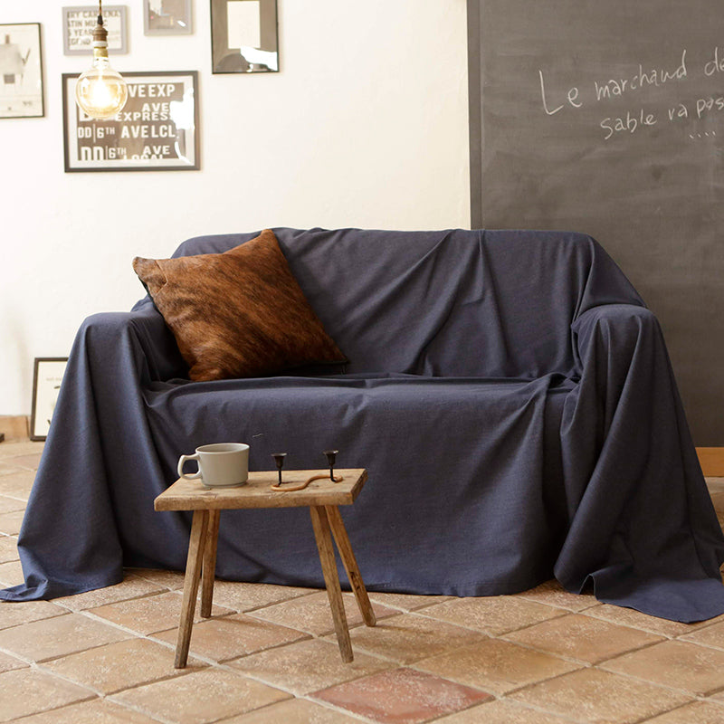 やさしいソフトなデニム ライトデニム マルチカバー【Fab the Home】