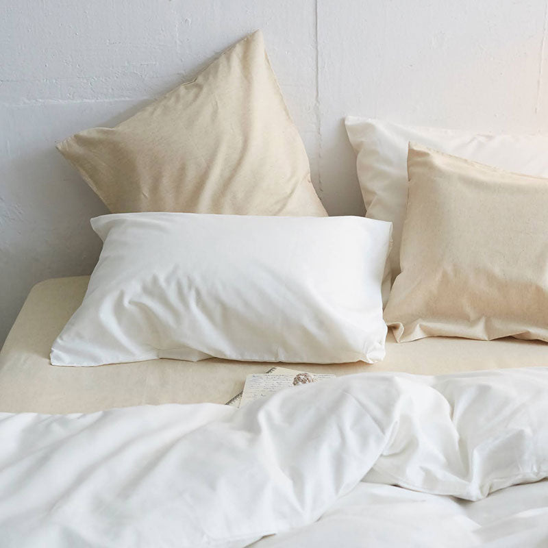 さらりとやさしいリネンミックス one-wash 枕カバー 2枚セット入り【Fab the Home】